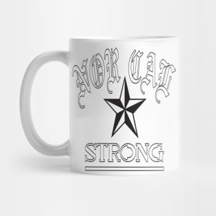 NOR CAL STRONG DESIGN #1- WHITE/BLACK BORDER Mug